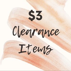 $3 Clearance Sale!